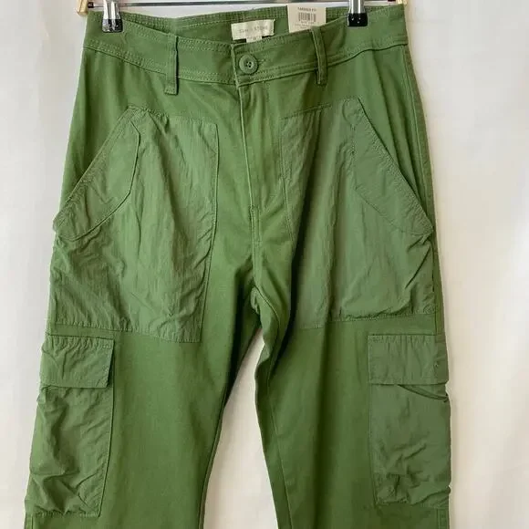 Sun & Stone Hybrid Cargo Pants Men Size 29 Forest Green Tapered Fit Stretch NEW - Picture 3 of 8